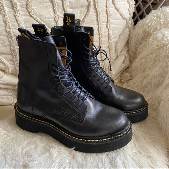 R13 platform combat boots - Picture 3 of 8